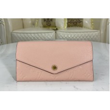 Louis Vuitton M64082 Sarah wallet Rose Poudré Pink Monogram Empreinte leather