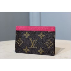 Louis Vuitton M60703 Card Holder in Pink Monogram Canvas Louis Vuitton M60703 Card Holder in Pink Monogram Canvas