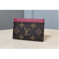 Louis Vuitton M60703 Card Holder in Red Monogram Canvas Louis Vuitton M60703 Card Holder in Red Monogram Canvas