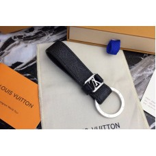 Louis Vuitton M62709 Dragonne Key Holder Monogram Eclipse Canvas Silver Hardware Louis Vuitton M62709 Dragonne Key Holder Monogram Eclipse Canvas Silver Hardware
