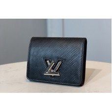 Louis Vuitton M64414 Twist compact wallet in Black Epi leather Louis Vuitton M64414 Twist compact wallet in Black Epi leather