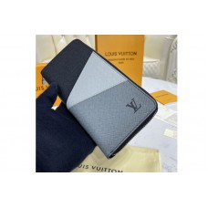 Louis Vuitton M30731 Zippy Vertical wallet in Gray monochrome Taiga leather Louis Vuitton M30731 Zippy Vertical wallet in Gray monochrome Taiga leather