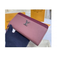 Louis Vuitton M67540 Lockme Zippy wallet in Pink/Burgundy Calf leather Louis Vuitton M67540 Lockme Zippy wallet in Pink/Burgundy Calf leather
