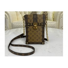 Louis Vuitton M67873 Pochette Trunk Verticale Monogram Reverse coated canvas