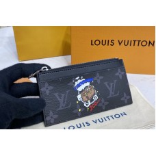 Louis Vuitton M64038 Coin Card Holder in Monogram Eclipse Canvas Louis Vuitton M64038 Coin Card Holder in Monogram Eclipse Canvas