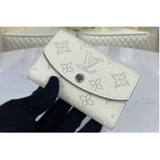 Louis Vuitton M62542 iris compact wallet in White Mahina leather