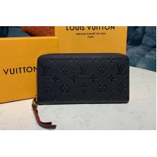 Louis Vuitton M62121 Zippy wallet Navy Blue/Red Monogram Empreinte Leather