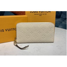 Louis Vuitton M64089 Zippy wallet Creme off-white Monogram Empreinte Leather