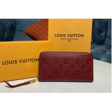 Louis Vuitton M68571 Zippy wallet Burgundy Monogram Empreinte Leather