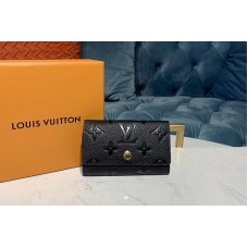 Louis Vuitton M64421 6-Key Holder Black Monogram Empreinte leather