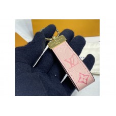 Louis Vuitton M00286 Maxi Dragonne key holder in Pink Empreinte leather