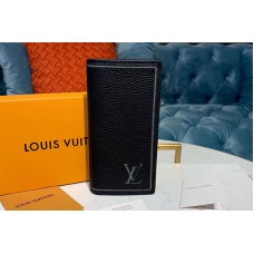 Louis Vuitton M66540 Brazza Wallets Black Taurillon leather Louis Vuitton M66540 Brazza Wallets Black Taurillon leather
