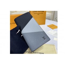 Louis Vuitton M30713 Brazza wallet in Gray monochrome Taiga leather Louis Vuitton M30713 Brazza wallet in Gray monochrome Taiga leather