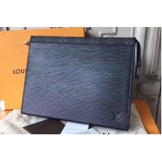 Louis Vuitton M67736 Pochette Voyage MM in Black Epi Leather Louis Vuitton M67736 Pochette Voyage MM in Black Epi Leather