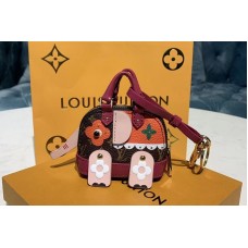 Louis Vuitton M68454 Wild Puppet Alma Elephant bag charm and key holder Multicolored Monogram canvas Louis Vuitton M68454 Wild Puppet Alma Elephant bag charm and key holder Multicolored Monogram canvas