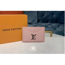 Louis Vuitton M68610 Lockme card holder Pink Calf leather Louis Vuitton M68610 Lockme card holder Pink Calf leather