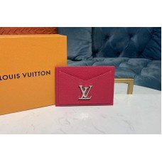 Louis Vuitton M68555 Lockme card holder Hot Pink Calf leather Louis Vuitton M68555 Lockme card holder Hot Pink Calf leather