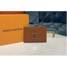 Louis Vuitton M68611 Lockme card holder Brown Calf leather Louis Vuitton M68611 Lockme card holder Brown Calf leather