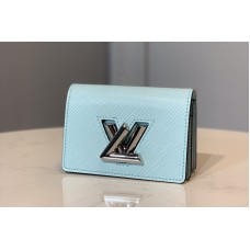 Louis Vuitton M68757 Twist Multicartes Wallet in Blue Epi leather Louis Vuitton M68757 Twist Multicartes Wallet in Blue Epi leather