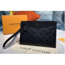 Louis Vuitton M68705 Pochette Melanie MM Bag in Black Monogram Empreinte leather Louis Vuitton M68705 Pochette Melanie MM Bag in Black Monogram Empreinte leather
