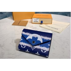 Louis Vuitton M69112 Escale Victorine wallet in Blue Monogram Canvas Louis Vuitton M69112 Escale Victorine wallet in Blue Monogram Canvas