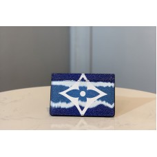 Louis Vuitton M69115 Escale Card Holder In Blue Monogram Canvas Louis Vuitton M69115 Escale Card Holder In Blue Monogram Canvas