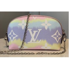 Louis Vuitton M69139 Escale Pochette Cosmetique Chain Bag In Pink Monogram Canvas
