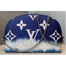 Louis Vuitton M69138 Escale Pochette Cosmetique Chain Bag In Blue Monogram Canvas