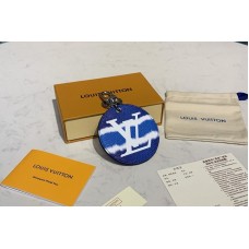 Louis Vuitton M69272 Escale key holder and bag charm In Blue Monogram Canvas Louis Vuitton M69272 Escale key holder and bag charm In Blue Monogram Canvas