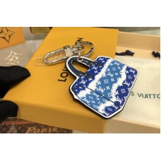 Louis Vuitton M69292 Escale Speedy key holder and bag charm In Blue Monogram Canvas Louis Vuitton M69292 Escale Speedy key holder and bag charm In Blue Monogram Canvas