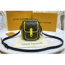 Louis Vuitton M69404 Christopher wearable wallet in Monogram Macassar coated canvas and yellow cowhide leather