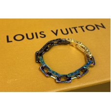 Louis Vuitton M69468 Monogram Chain bracelet in Gold/Rainbow Louis Vuitton M69468 Monogram Chain bracelet in Gold/Rainbow