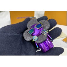 Louis Vuitton M69479 Vivienne DJ bag charm in Monogram Eclipse canvas Louis Vuitton M69479 Vivienne DJ bag charm in Monogram Eclipse canvas