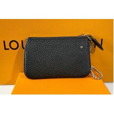 Louis Vuitton M69532 Key Pouch In Black Mahina leather