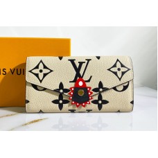 Louis Vuitton M69514 Crafty Sarah wallet in Cream Monogram Empreinte Leather Louis Vuitton M69514 Crafty Sarah wallet in Cream Monogram Empreinte Leather
