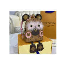 Louis Vuitton M69552 Palm Springs Bear bag charm and key holder on Monogram canvas, mink, leather Louis Vuitton M69552 Palm Springs Bear bag charm and key holder on Monogram canvas, mink, leather