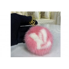 Louis Vuitton M69563 Fur bag charm and key holder on Pink Louis Vuitton M69563 Fur bag charm and key holder on Pink