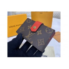 Louis Vuitton M69762 Card Holder in Monogram coated canvas and Red