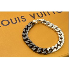 Louis Vuitton M69989 Chain Links bracelet in Silver/Black Louis Vuitton M69989 Chain Links bracelet in Silver/Black