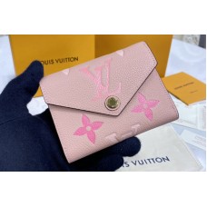 Louis Vuitton M80086 Victorine wallet in Pink Monogram Empreinte leather