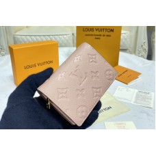 Louis Vuitton M80152 Clea Wallet in Pink Monogram Empreinte Leather