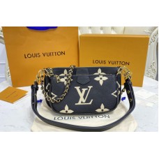 Louis Vuitton M45777 Multi Pochette Accessoires cross-body bag in Black/Cream Monogram Empreinte leather Louis Vuitton M45777 Multi Pochette Accessoires cross-body bag in Black/Cream Monogram Empreinte leather