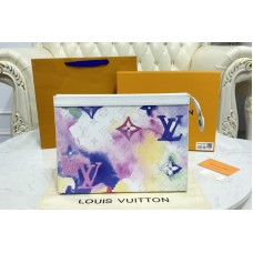 Louis Vuitton M80460 Pochette Voyage MM in Monogram Watercolor Multico coated canvas Louis Vuitton M80460 Pochette Voyage MM in Monogram Watercolor Multico coated canvas