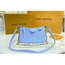 Louis Vuitton M80480 Easy Pouch on Strap in Blue Epi leather Louis Vuitton M80480 Easy Pouch on Strap in Blue Epi leather