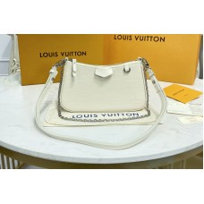 Louis Vuitton M80479 Easy Pouch on Strap in Quartz White Epi leather Louis Vuitton M80479 Easy Pouch on Strap in Quartz White Epi leather
