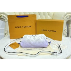 Louis Vuitton M80497 Scala mini pouch in Gradient Purple Mahina perforated calf leather