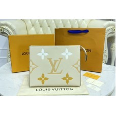 Louis Vuitton M80504 Toiletry Pouch 26 in Cream/Saffron Monogram Empreinte Leather