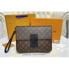 Louis Vuitton M80560 S Lock A4 Pouch in Monogram Macassar canvas