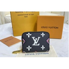 Louis Vuitton M80677 Zippy coin purse in Black Monogram Canvas