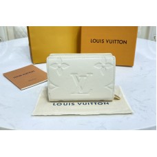 Louis Vuitton M80754 Cléa wallet in Crème Beige Embossed supple grained cowhide leather Louis Vuitton M80754 Cléa wallet in Crème Beige Embossed supple grained cowhide leather
